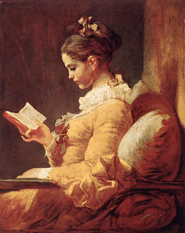 Jean Honore Fragonard A Young Girl Reading oil painting picture